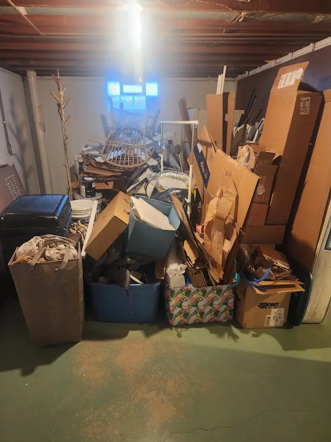 Roll-off dumpster container at job site for Roll Off Dumpster Rental in Van Alstyne